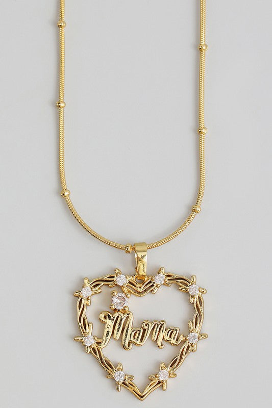 Corazón mama necklace