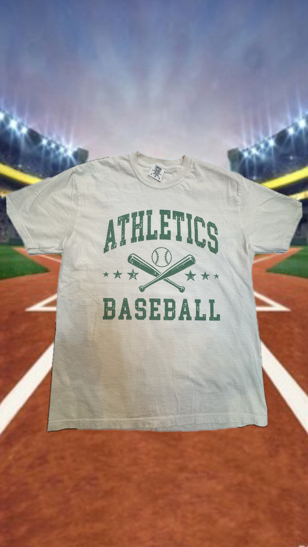 Athletics baseball tee