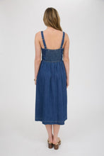 Load image into Gallery viewer, Denim milkmaid dress
