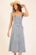 Load image into Gallery viewer, Sweet tea denim dress
