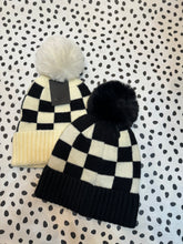 Load image into Gallery viewer, Check Pom beanie
