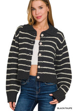 Load image into Gallery viewer, Stripe me down cardigan

