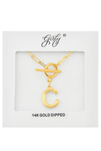 Load image into Gallery viewer, Front clasp letter necklace
