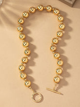 Load image into Gallery viewer, Golden ball and chain necklace
