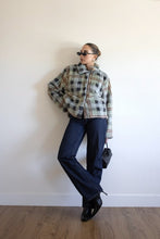 Load image into Gallery viewer, Fleece plaid bomber
