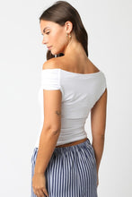 Load image into Gallery viewer, Leslie off the shoulder top
