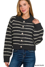 Load image into Gallery viewer, Stripe me down cardigan
