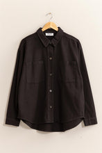 Load image into Gallery viewer, Black denim shacket

