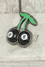 Load image into Gallery viewer, Eight ball cherry ring
